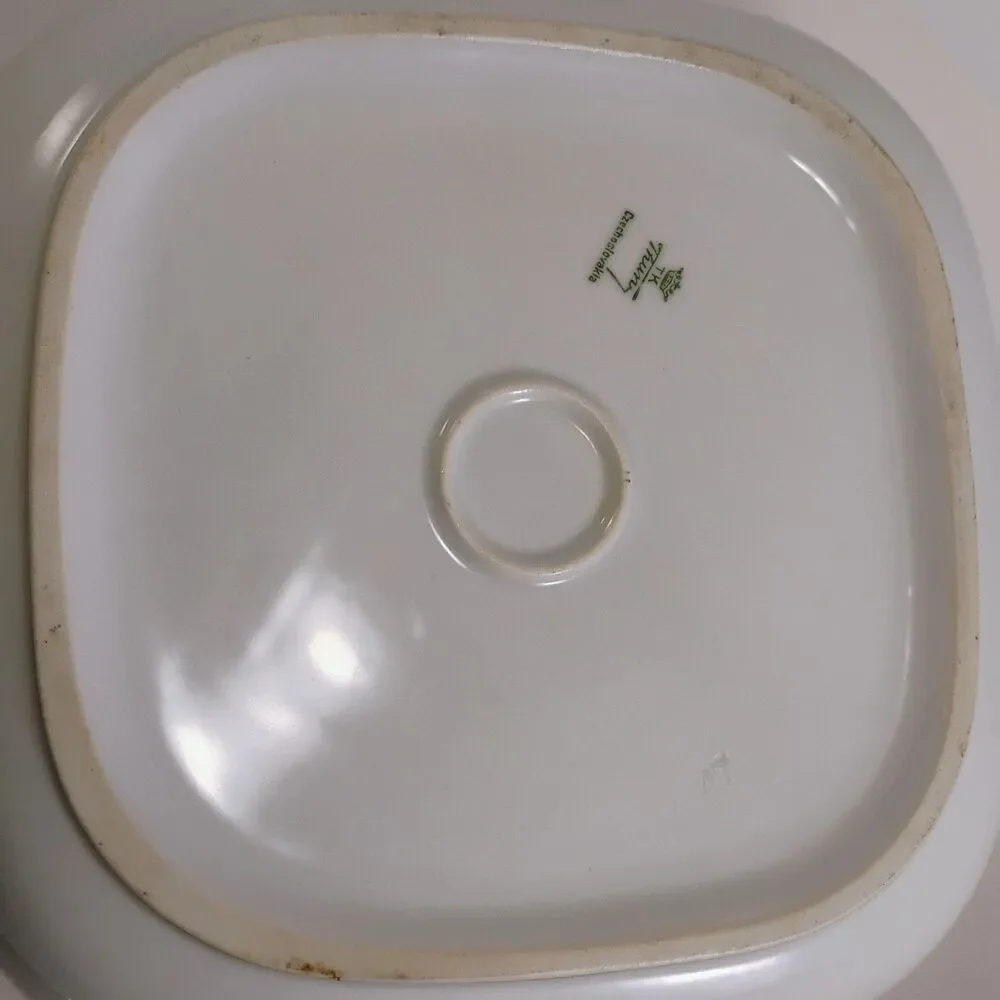 Vintage Japan Covered Vegetable Dish – Floral Pastel & Gold Trim – 8